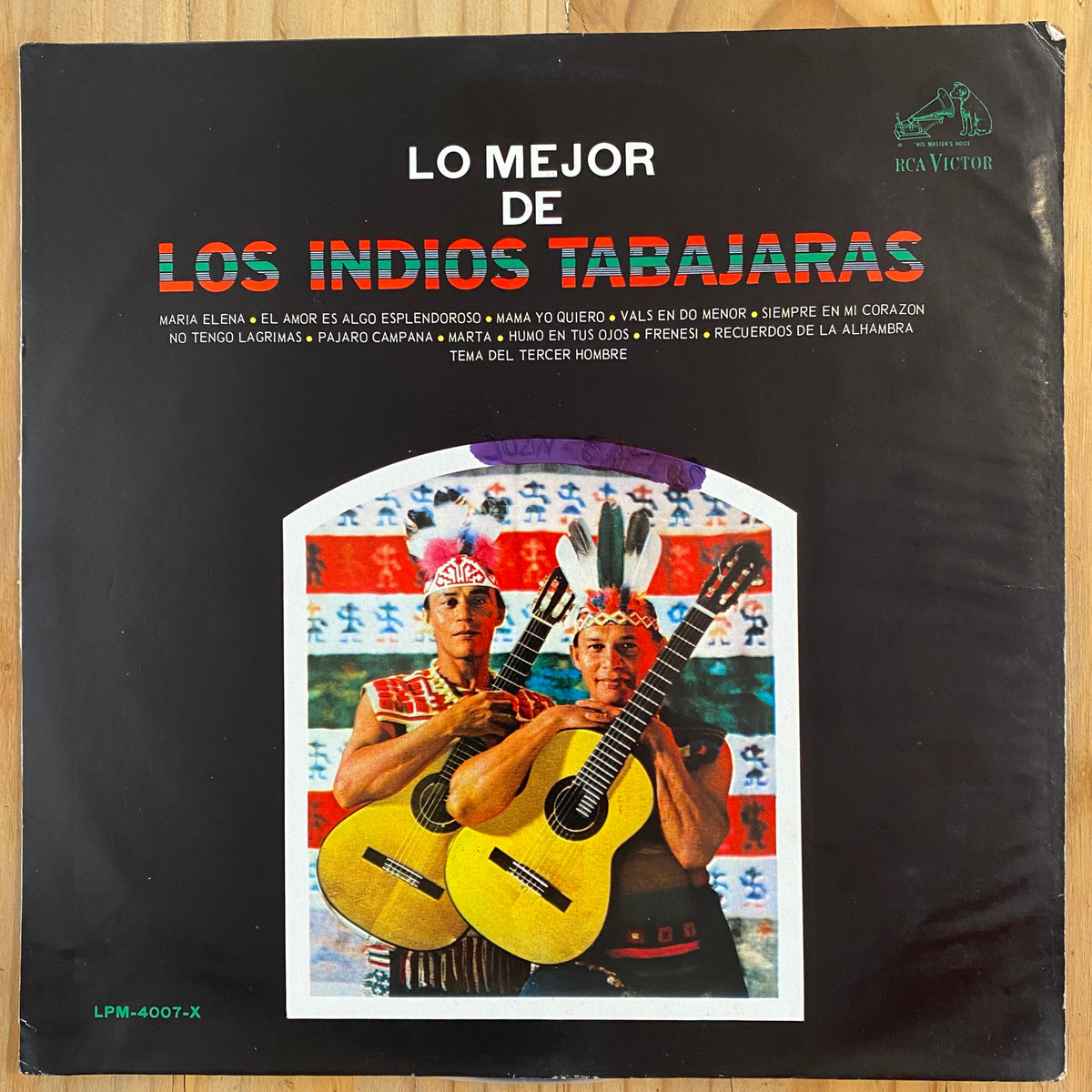 Los Indios Tabajaras<br> Lo Mejor De 1969 <br> RCA Victor – LPM-4007-X