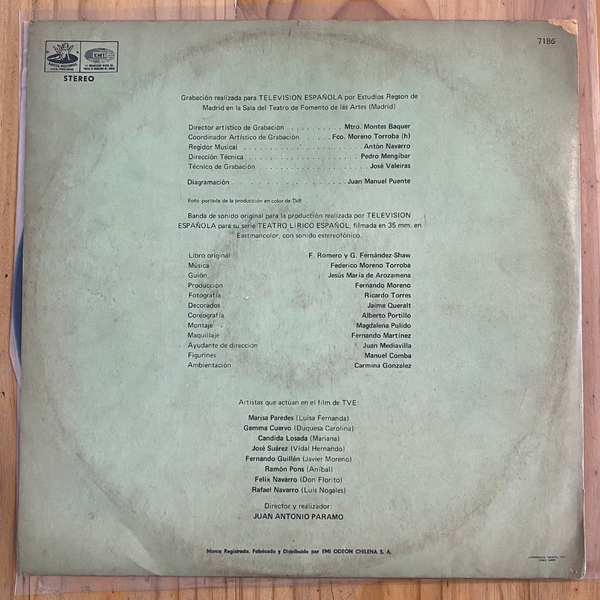 Federico Moreno Torroba<br> Luisa Fernanda 1973<br> La Voz De Su Amo – J 066-20.732