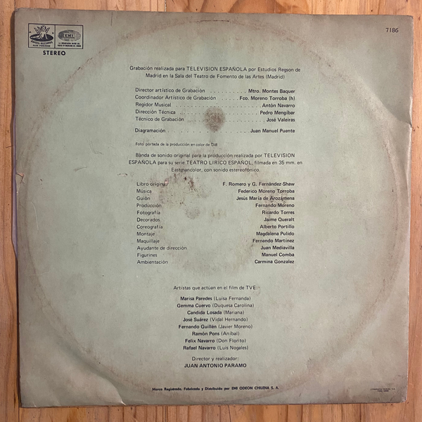 Federico Moreno Torroba<br>Luisa Fernanda 1973 <br>La Voz De Su Amo – J 066-20.732