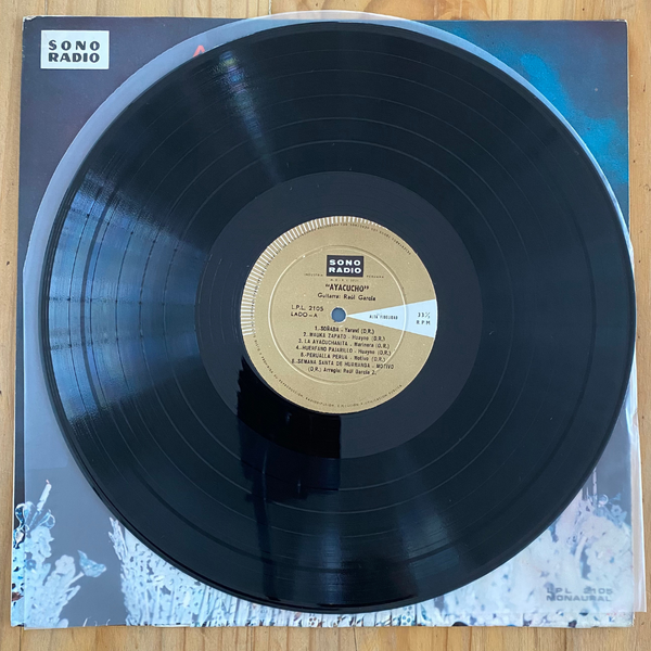 Raul Garcia<br> Ayacucho 1966 <br> Sono Radio – LPL 2105