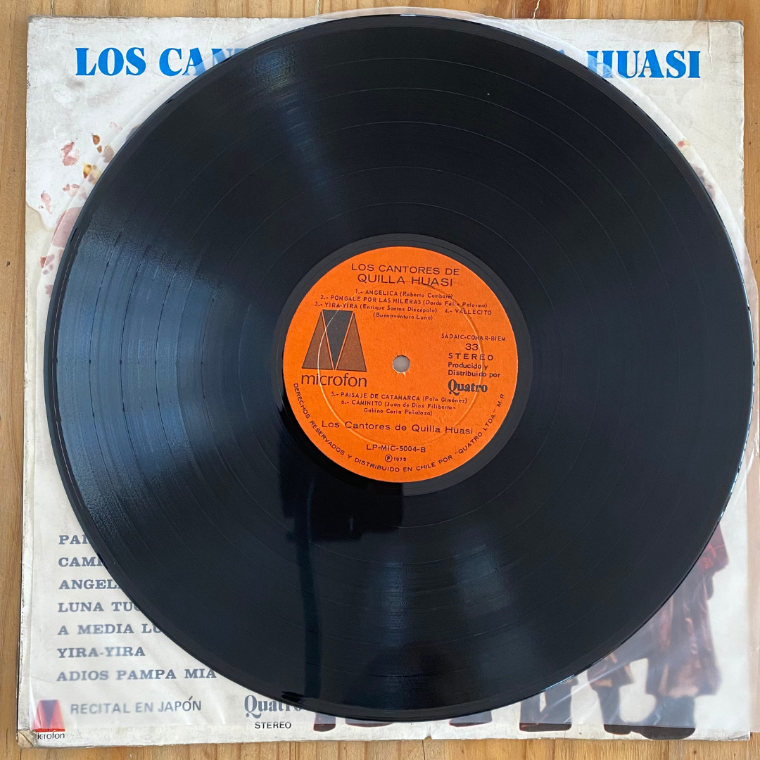 Los Cantores De Quilla Huasi<br> Los Cantores De Quilla Huasi 1975 <br> Microfon – LP-MIC-5004