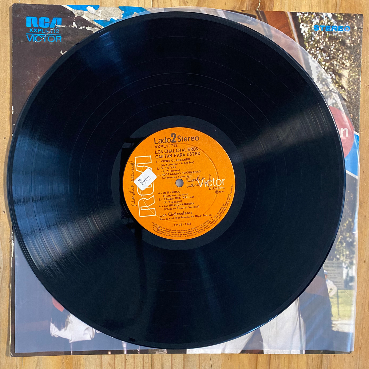 Los Chalchaleros<br>Cantan Para Usted 1974 <br>RCA Victor – XXPL1-712