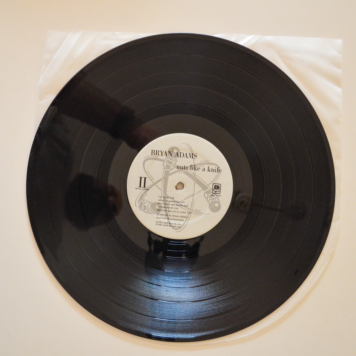 Bryan Adams <br> Cuts Like A Knife 1983 <br> A&M Records - SP 6 4919
