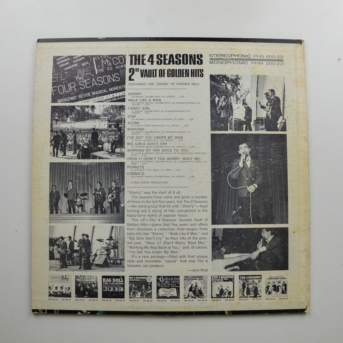 The 4 Seasons <br> 2nd Vault Of Golden Hits 1966 <br> Philips - PHS 600 221