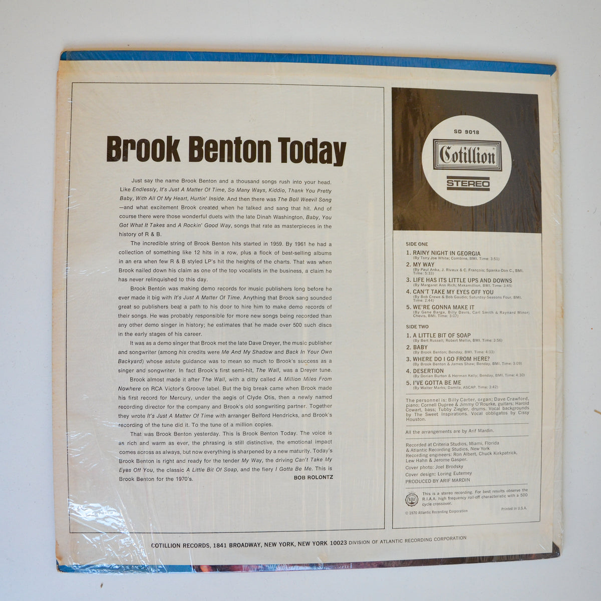 Brook Benton <br> The Boll Weevil Song And Other Great Hits <br> Mercury Wing - SRW 16314 W
