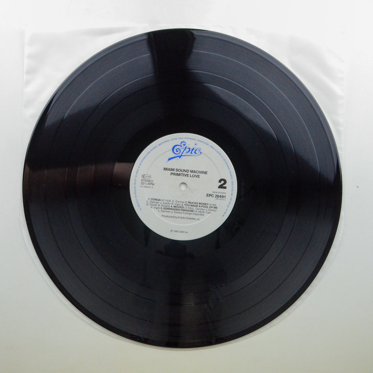 Miami Sound Machine <br> Primitive Love 1985 <br> Epic - EPC 26491