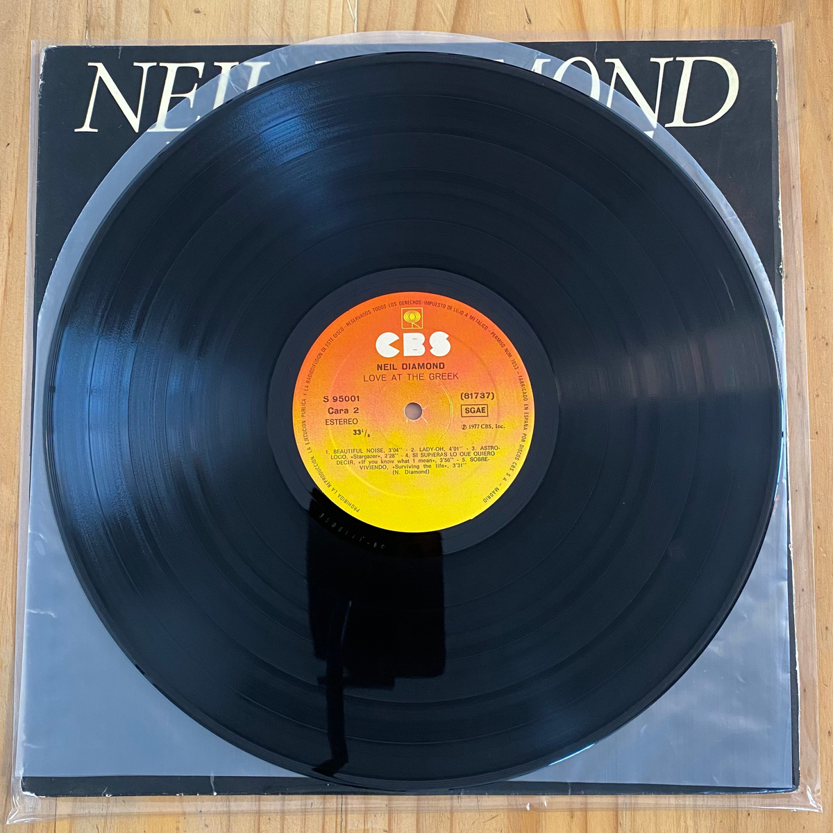 Neil Diamond<br> Love At The Greek - Recorded Live At The Greek Theatre 1977<br> CBS – S 95001