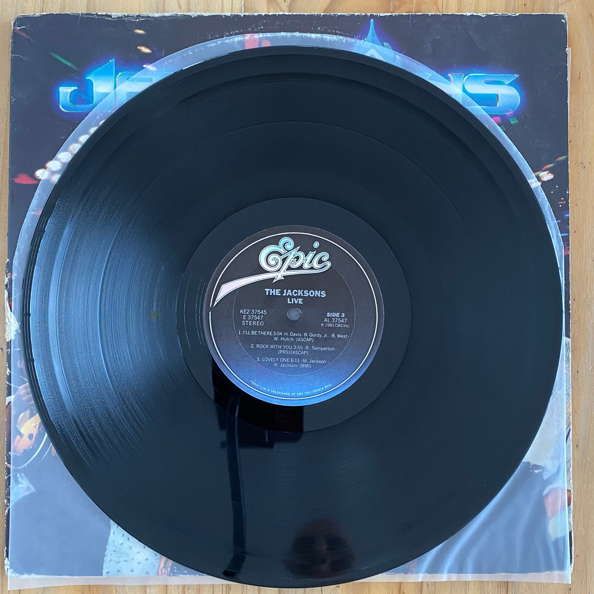 The Jacksons<br> Live 1981 <br> Epic – KE2 37545