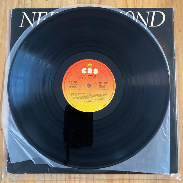 Neil Diamond<br> Love At The Greek - Recorded Live At The Greek Theatre 1977<br> CBS – S 95001