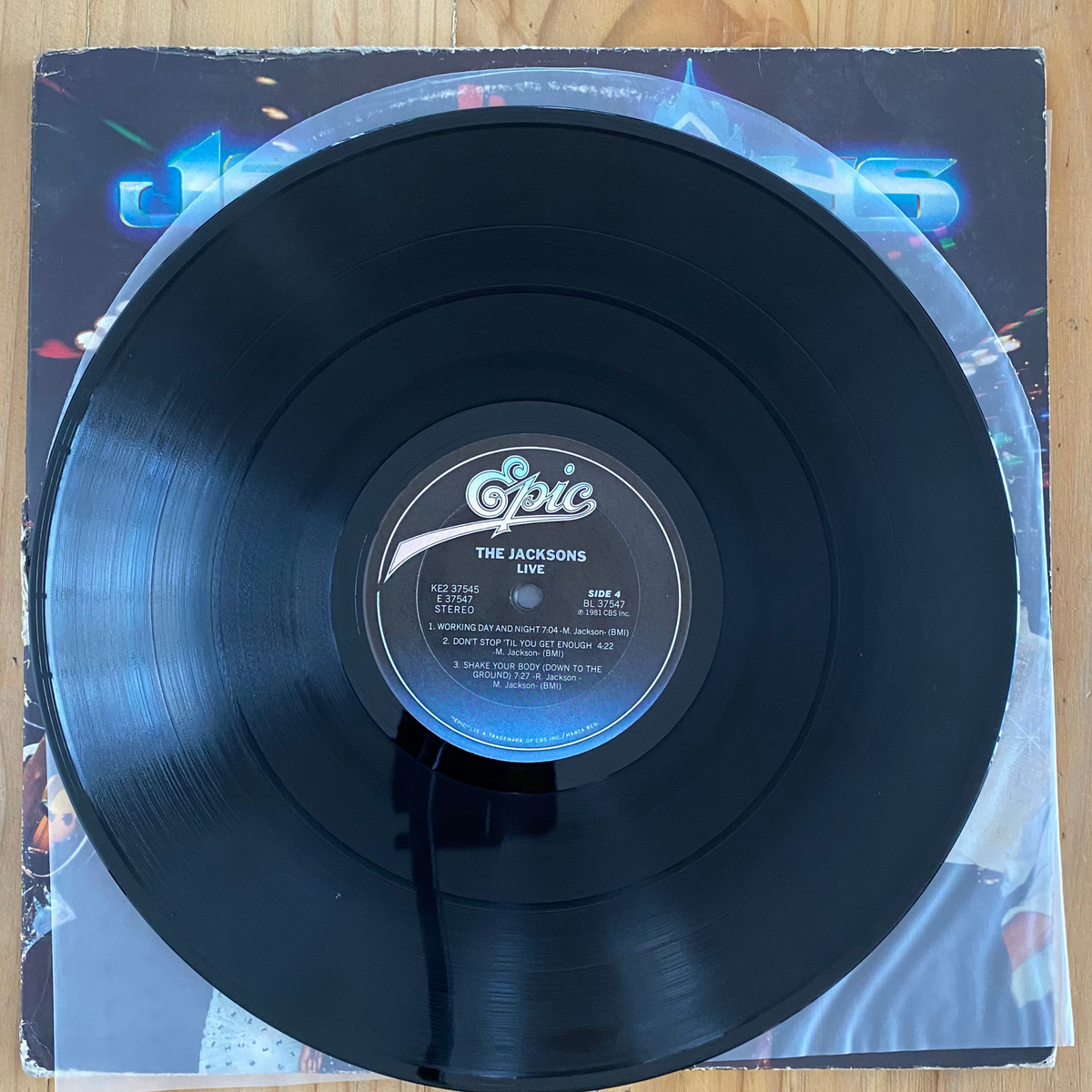 The Jacksons<br> Live 1981 <br> Epic – KE2 37545