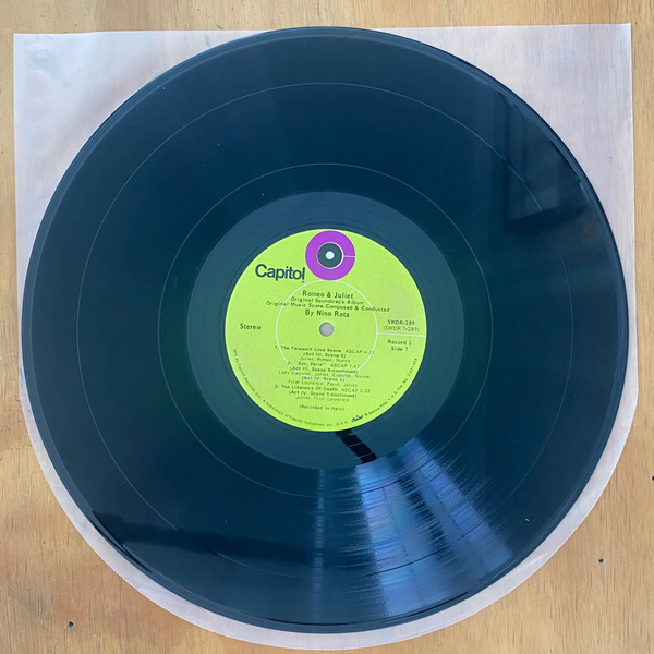 Nino Rota<br> Romeo & Juliet: Complete Motion Picture Soundtrack 1972 <br> Capitol Records – SWDR-289