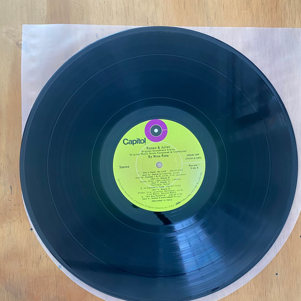 Nino Rota<br> Romeo & Juliet: Complete Motion Picture Soundtrack 1972 <br> Capitol Records – SWDR-289