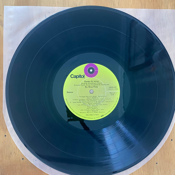 Nino Rota<br> Romeo & Juliet: Complete Motion Picture Soundtrack 1972 <br> Capitol Records – SWDR-289