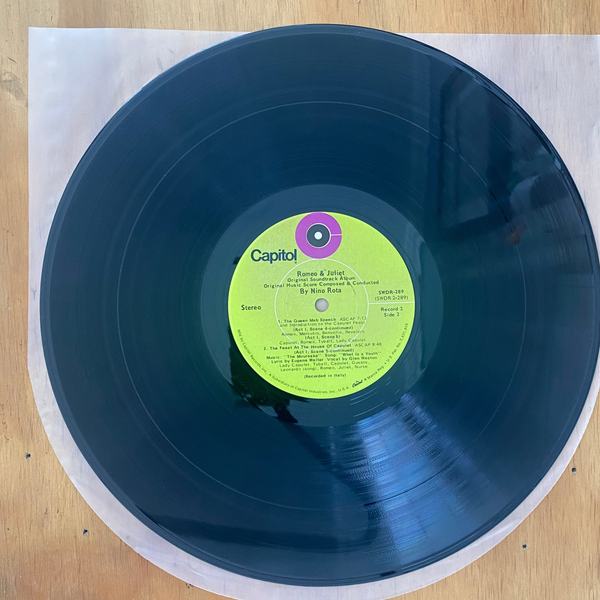 Nino Rota<br> Romeo & Juliet: Complete Motion Picture Soundtrack 1972 <br> Capitol Records – SWDR-289