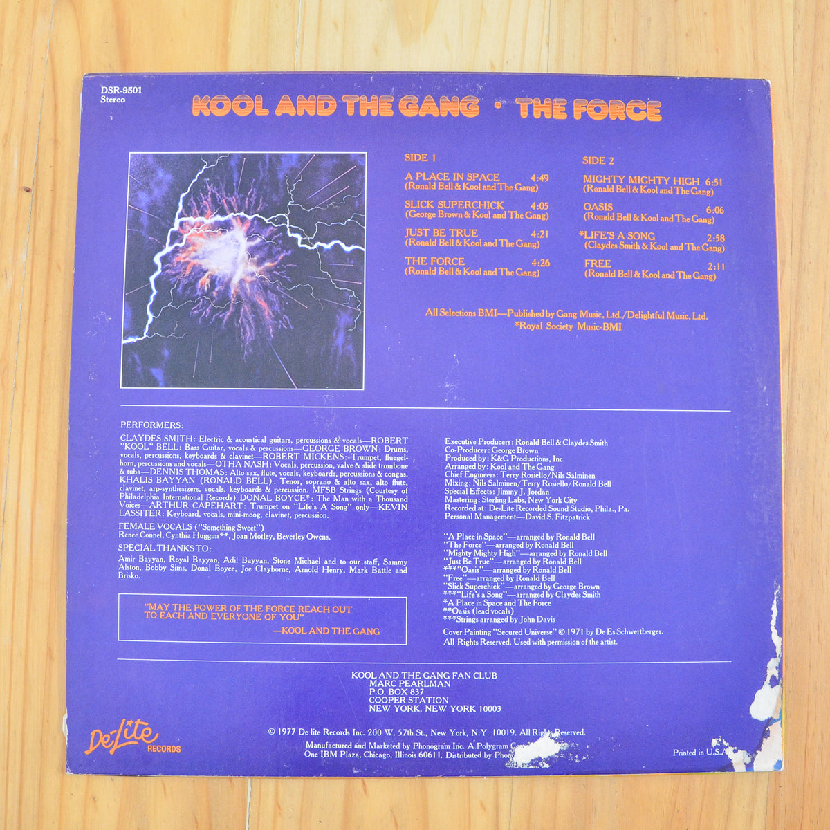 Kool And The Gang <br> The Force 1977 <br> DSR-9501