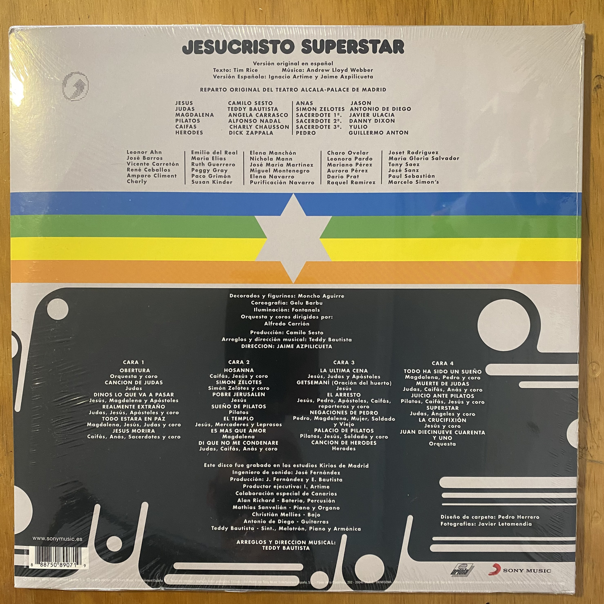 Camilo Sesto / Teddy Bautista / Ángela Carrasco<br> Jesucristo Superstar (Versión Original En Español)<br> Sony Music Entertainment España, S.L. – 88875089071