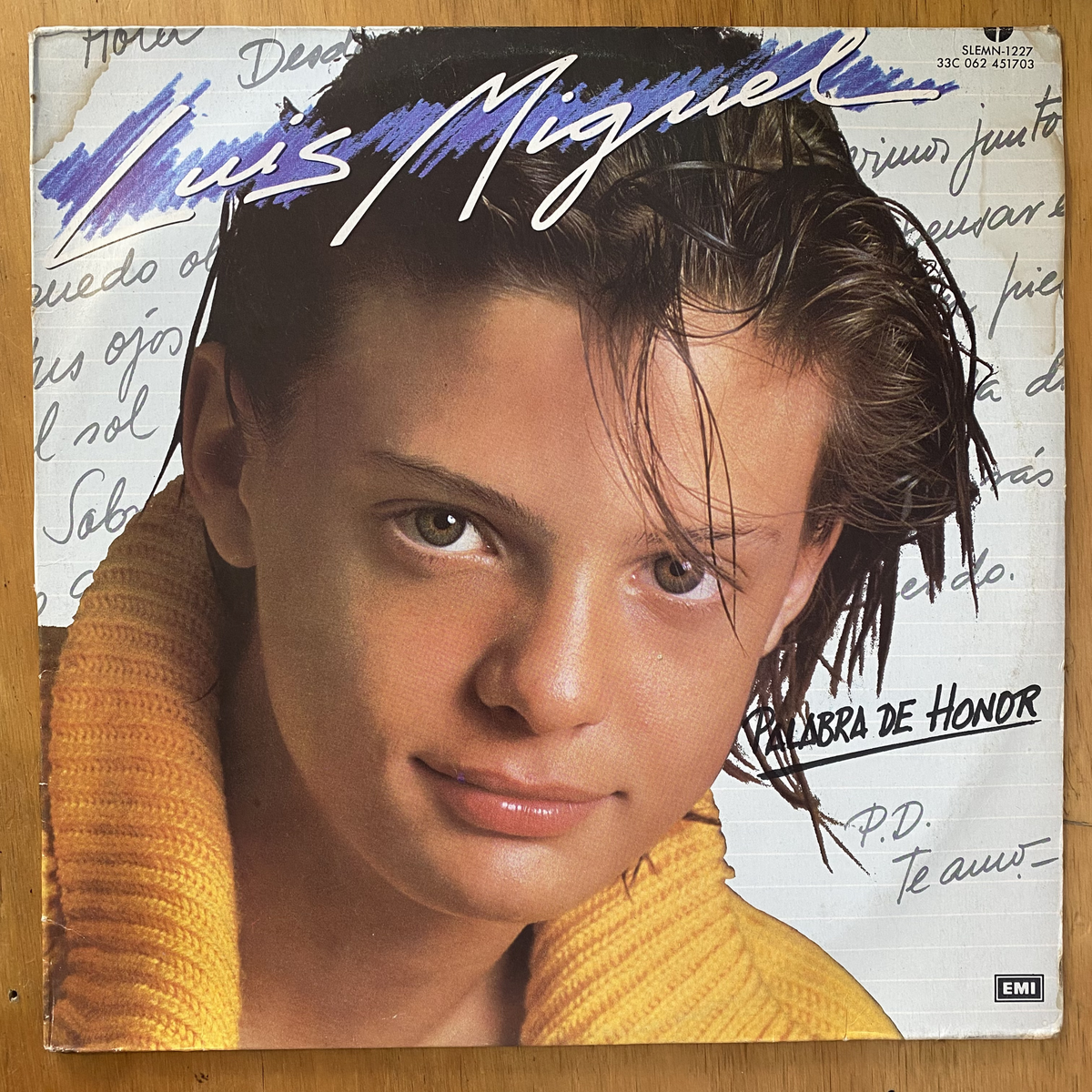Luis Miguel<br> Palabra De Honor 1985<br> EMI – SLEMN-1227