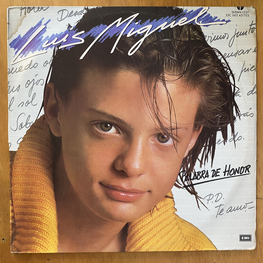 Luis Miguel<br> Palabra De Honor 1985<br> EMI – SLEMN-1227