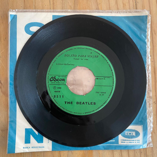 The Beatles<br>Boleto Para Viajar = Ticket To Ride 1965 <br>Odeon – MSOD 8511