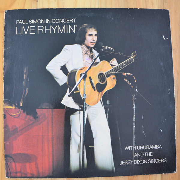 Paul Simon With Urubamba And The Jessy Dixon Singers <br> Paul Simon In Concert Live Rhymin' <br> Columbia – PC 32855