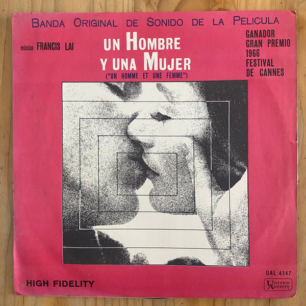 Francis Lai<br>Un Homme Et Une Femme 1966<br>United Artists Records – UAL 4147
