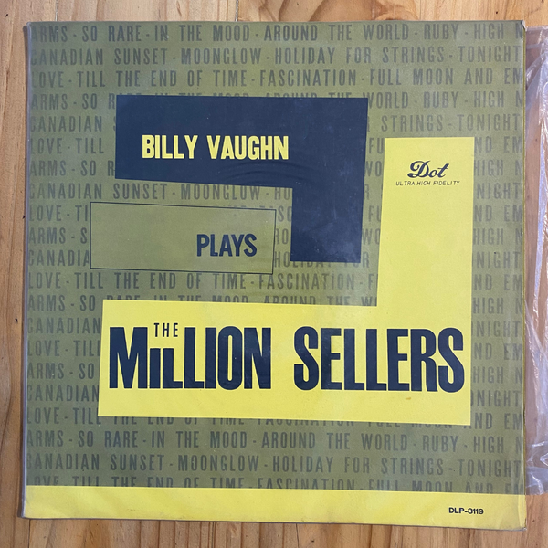 Billy Vaughn <br> Billy Vaughn Plays The Million Sellers 1958 <br> Dot Records – DLP 3119