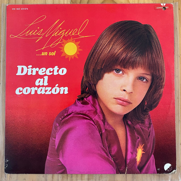 Luis Miguel<br> Directo Al Corazon 1982<br> EMI – SLEMN-1080