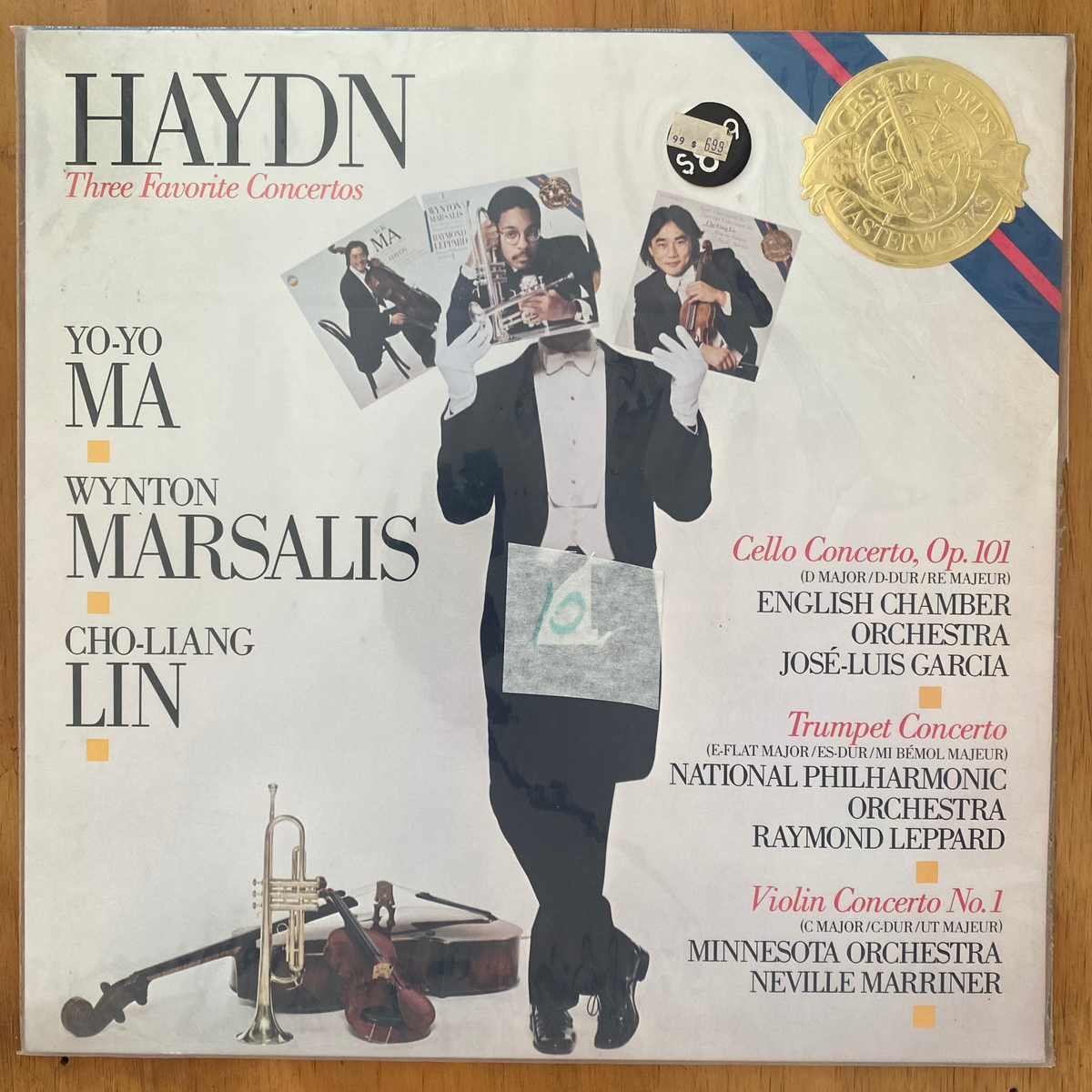 Joseph Haydn<br>Three Favorite Concertos 1984 <br>CBS Masterworks – M 39310