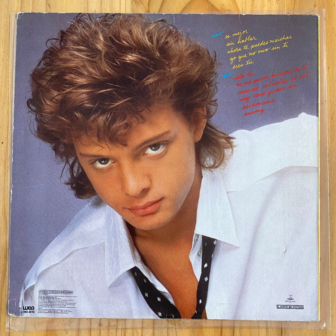 Luis Miguel<br> Soy Como Quiero Ser 1987<br> WEA – LDWI-6610