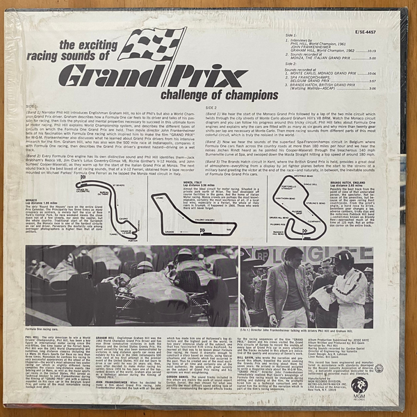 No Artist<br>The Exciting Racing Sounds Of Grand Prix 1967 <br>MGM Records – SE-4457