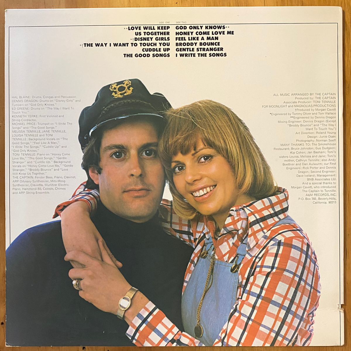 Captain & Tennille<br>Love Will Keep Us Together 1975 <br>A&M Records – SP-4552