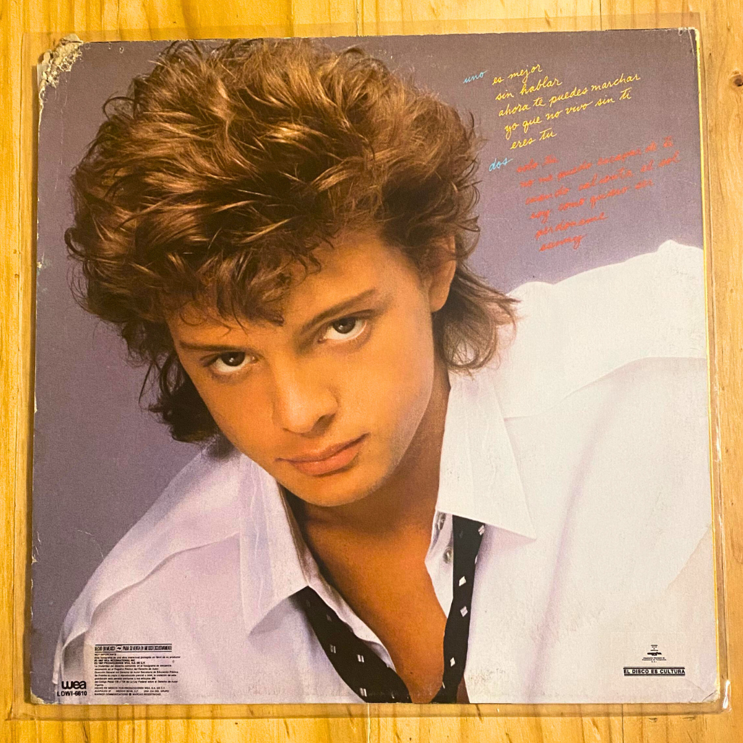 Luis Miguel '87 <br> Soy Como Quiero Ser 1987 <br> WEA – LDWI-6610