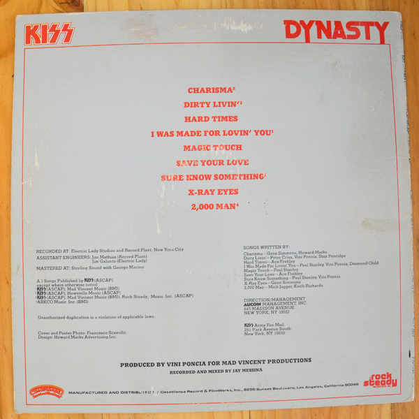 Kiss <br> Dynasty 1979 <br> Casablanca – NBLP 7152