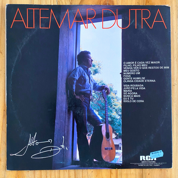 Altemar Dutra <br> Inédito 1983 <br> RCA – 103.0615