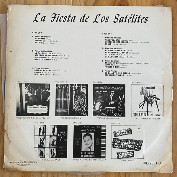 Los Satelites <br> La Fiesta De Los Satelites 1966 <br> RCA Victor – CML-2391-X
