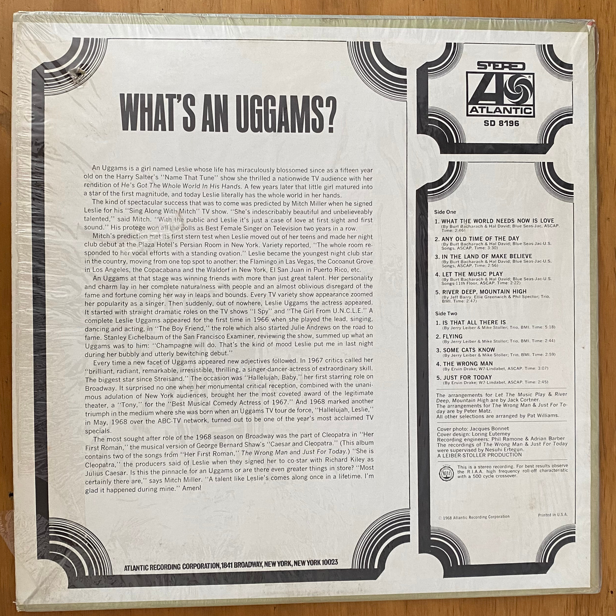 Leslie Uggams<br>What's An Uggams? 1968 <br>Atlantic – SD 8196