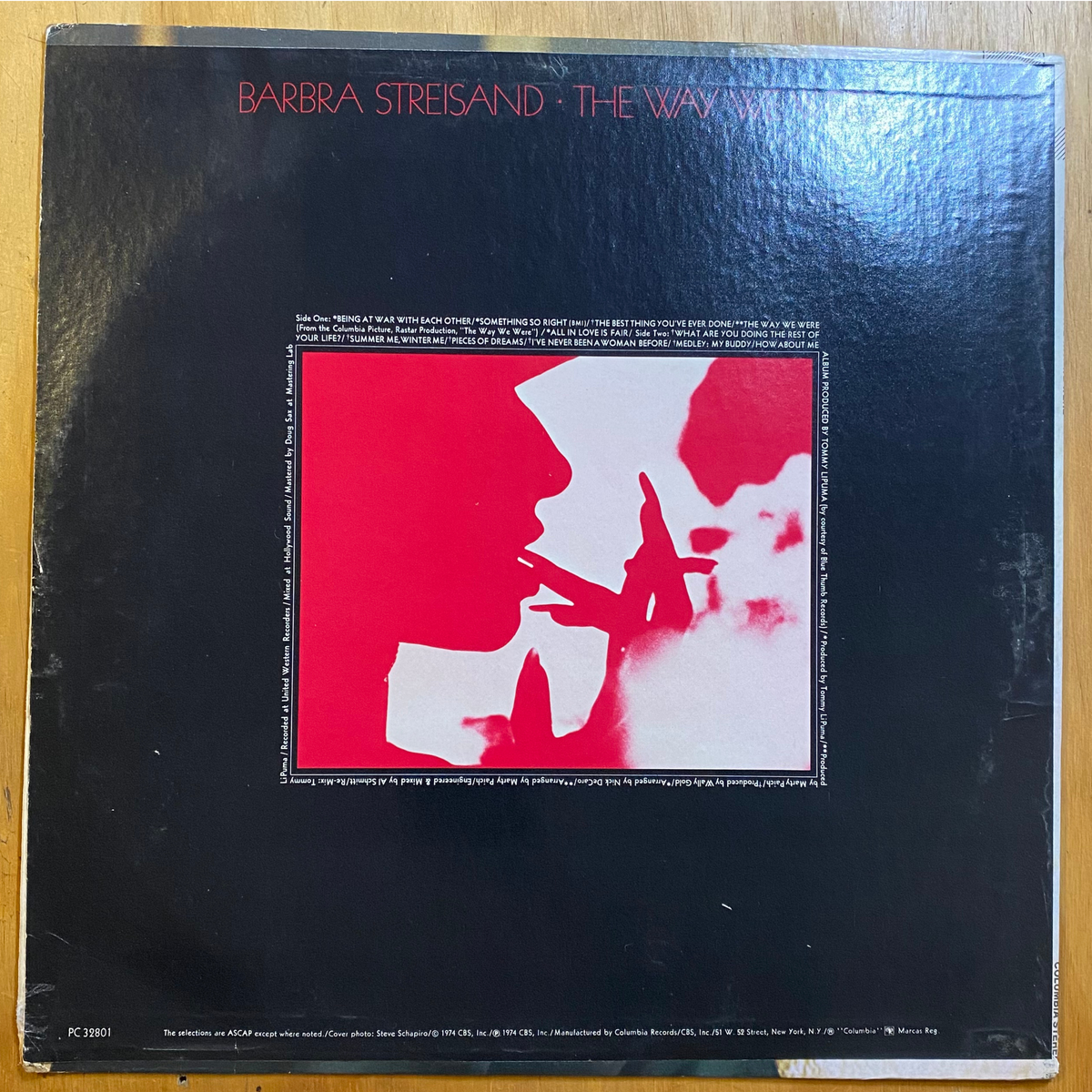 Barbra Streisand<br>The Way We Were 1974 <br>Columbia – PC 32801