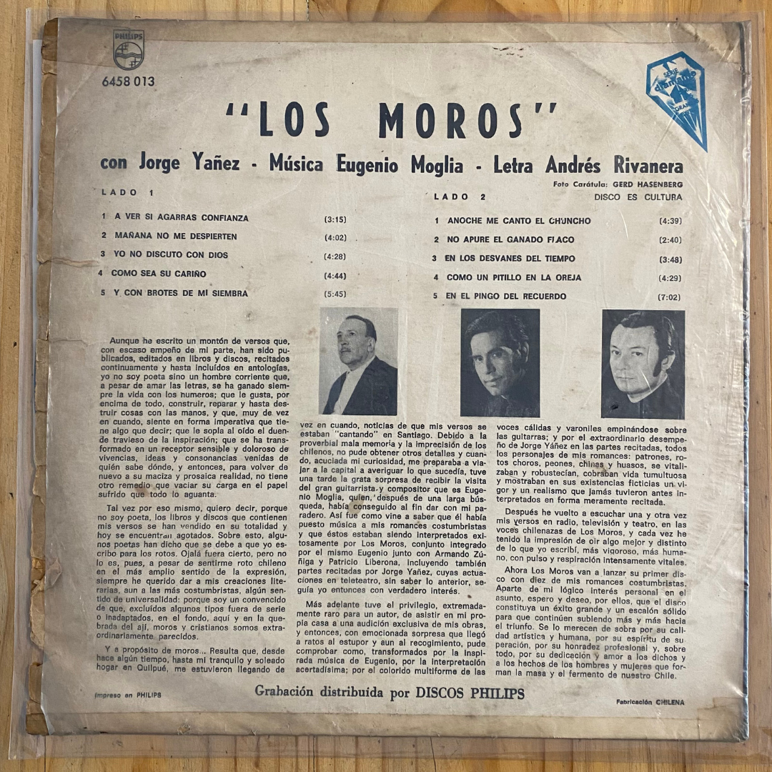 Los Moros Con Jorge Yañez<br> Los Moros Con Jorge Yañez 1971<br> Philips – 6458013
