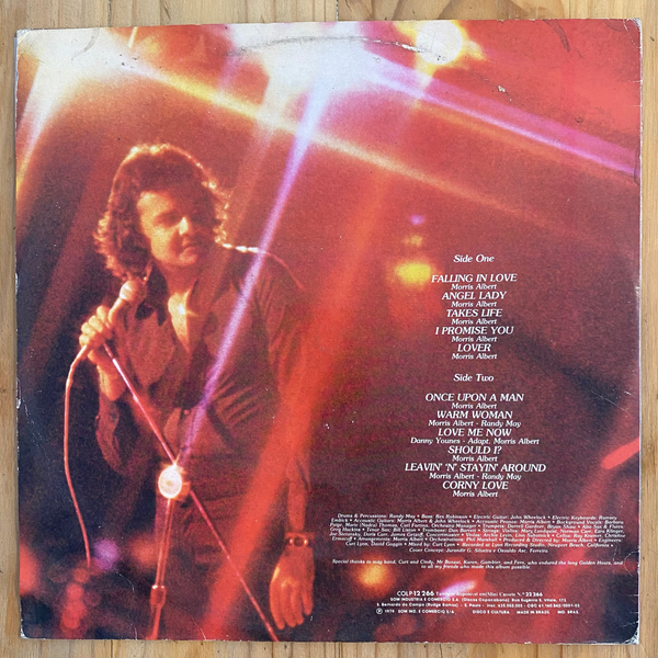 Morris Albert<br> Once Upon A Man 1979<br> Charger Records – COLP-12266