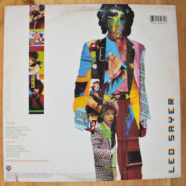 Leo Sayer <br> Living In A Fantasy 1980 <br> Warner Bros. Records – BSK 3483