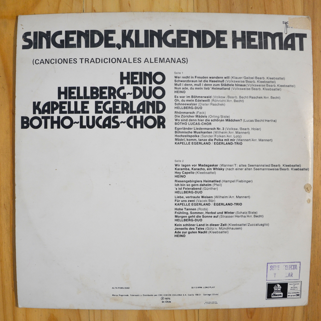 Various <br> Singende, Klingende Heimat 1975 <br> Odeon - SLDC 35325