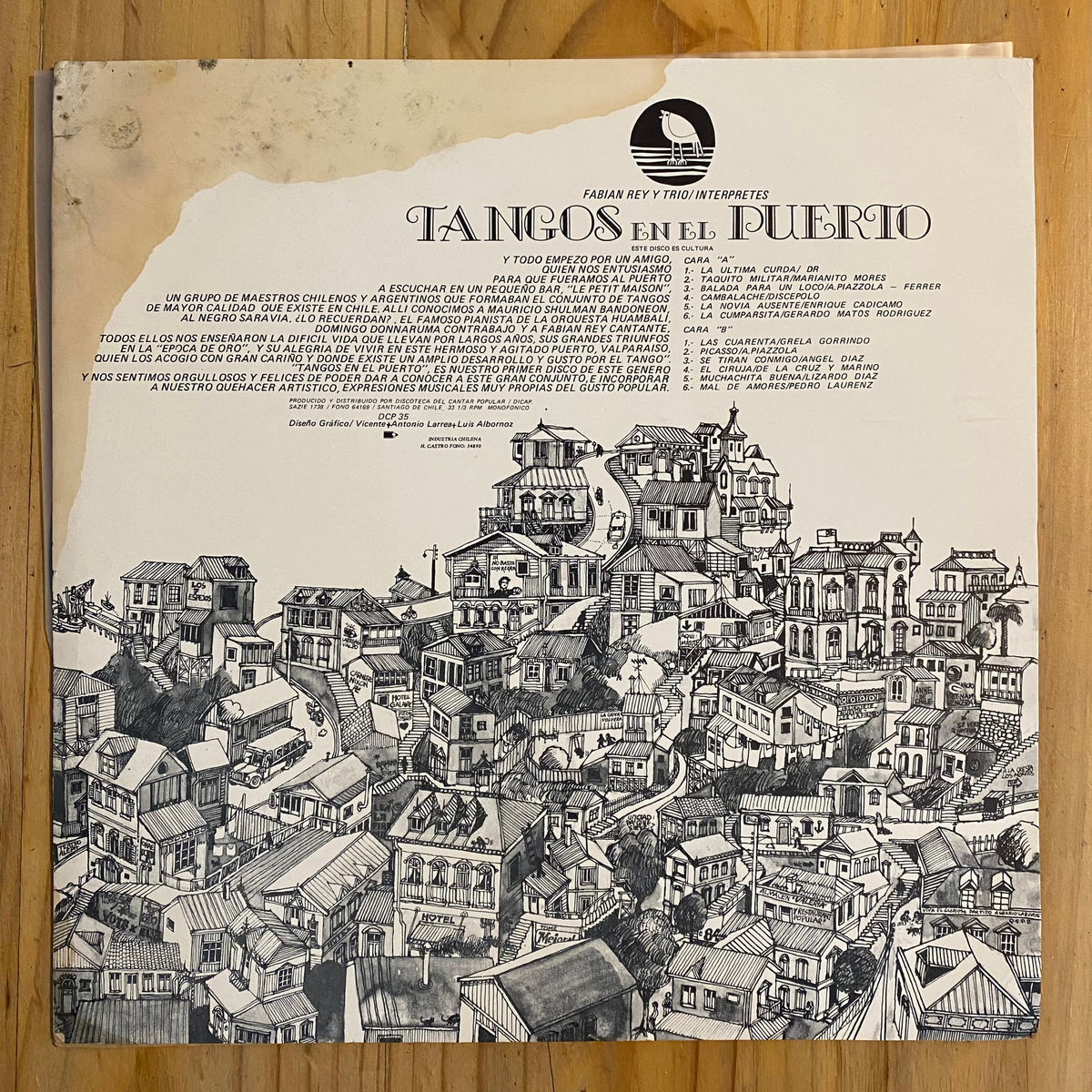 Fabian Rey y Trio de Tangos<br>Tangos En El Puerto 1972<br>Dicap – DCP-35