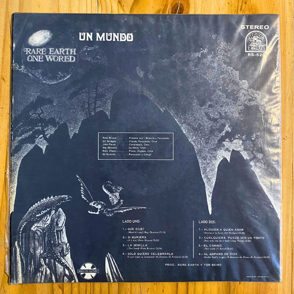 Rare Earth <br> One World = Un Mundo 1972 <br> Rare Earth – RS-520