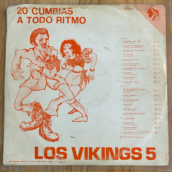 Los Vikings 5<br> 20 Cumbias A Todo Ritmo 1979<br> Marfil – 3000