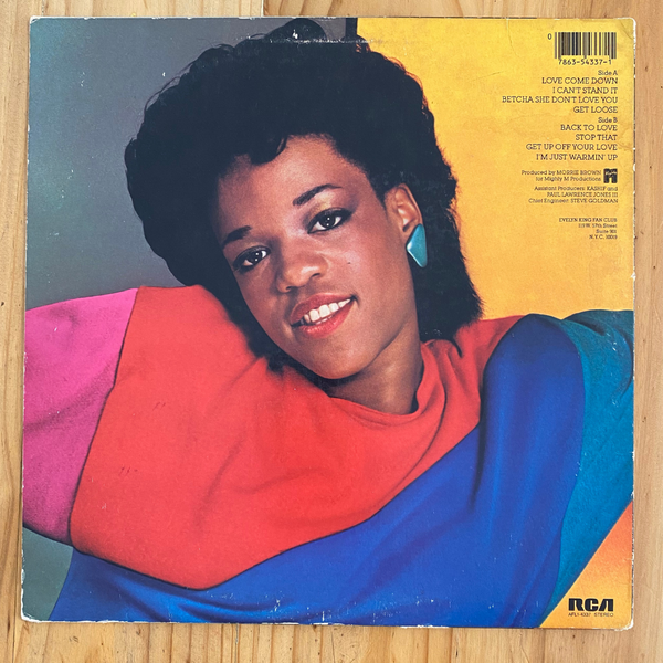 Evelyn King <br> Get Loose 1982 <br> RCA Victor – AFL1-4337