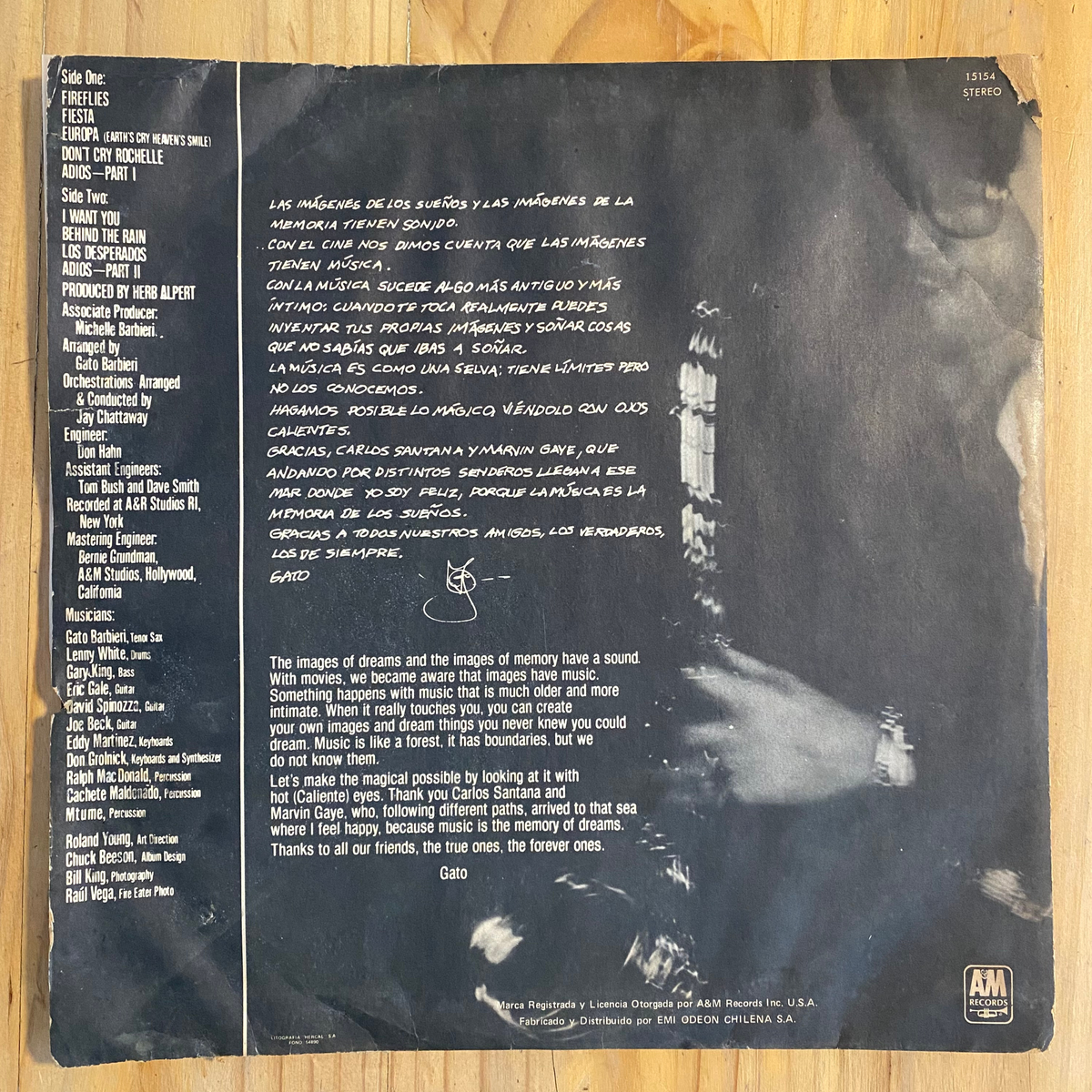 Gato Barbieri<br>Caliente! 1976 <br>A&M Records – 8357