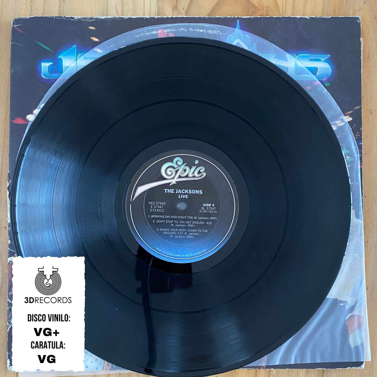 The Jacksons<br> Live 1981 <br> Epic – KE2 37545