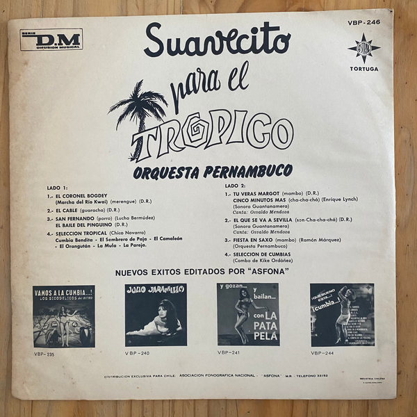 Orquesta Pernambuco<br>Suavecito Para El Trópico<br>Tortuga – VBP-246