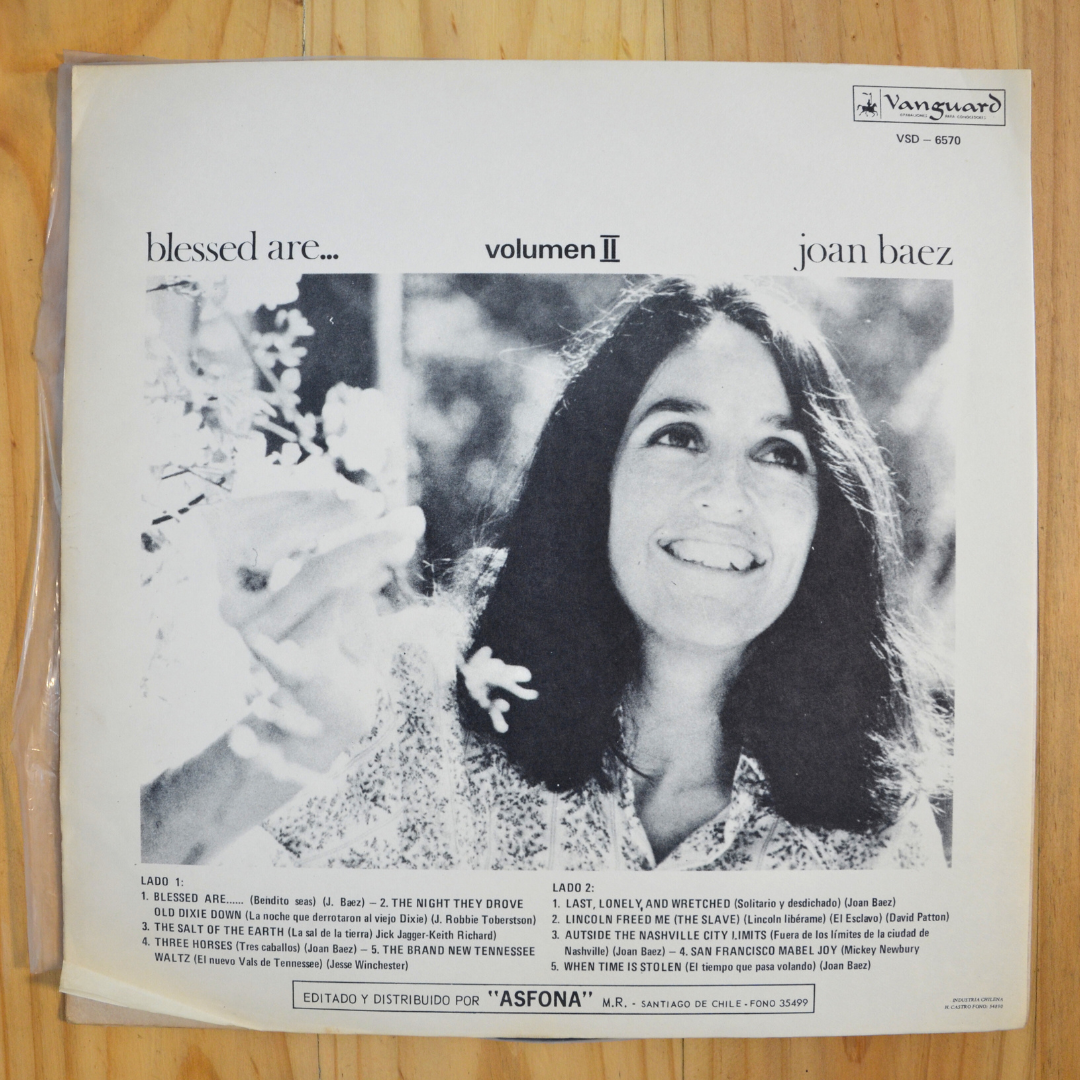 Joan Baez <br> Blessed Are... 1971 <br> Vanguard – VSD-6570