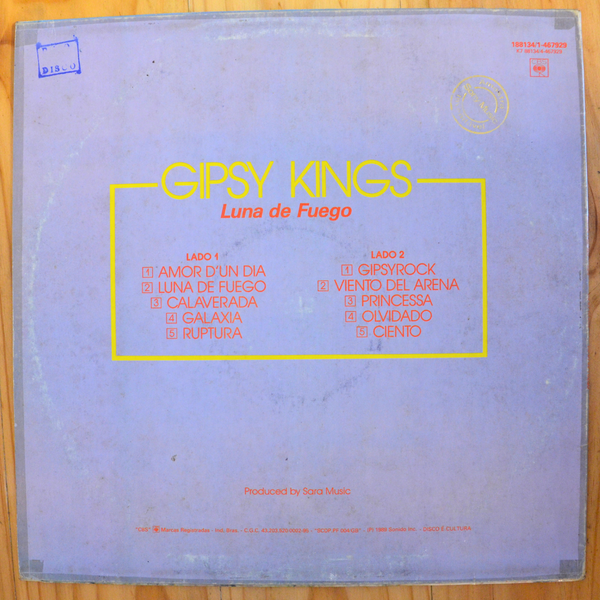 Gipsy Kings <br> Luna De Fuego 1991 <br> CBS – 188134/1-467929